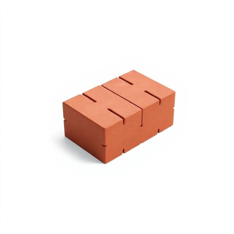 Pavé Autobloquant 8cm Rouge